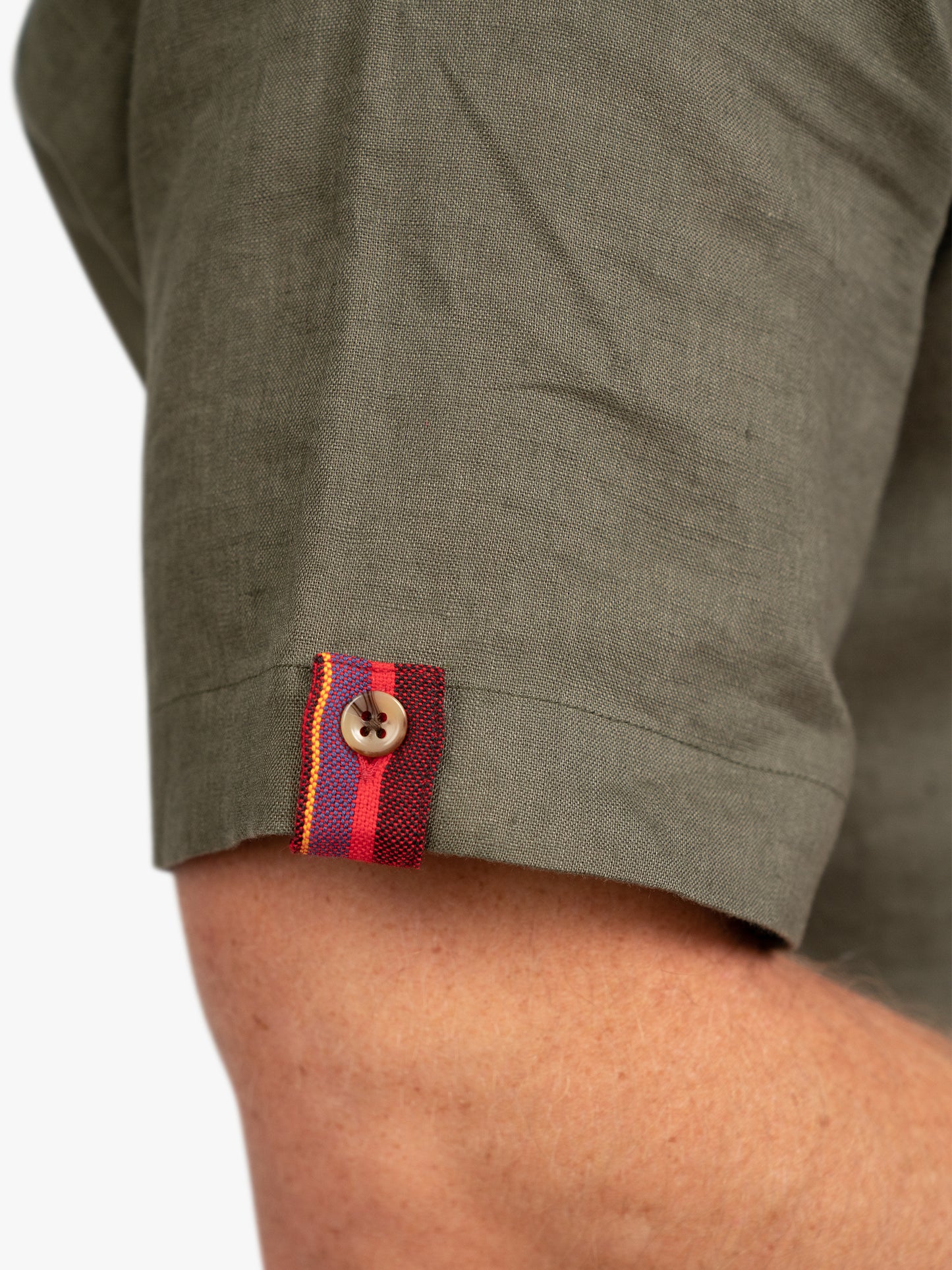 Koy Clothing Khaki Short Sleeve Linen Shirt