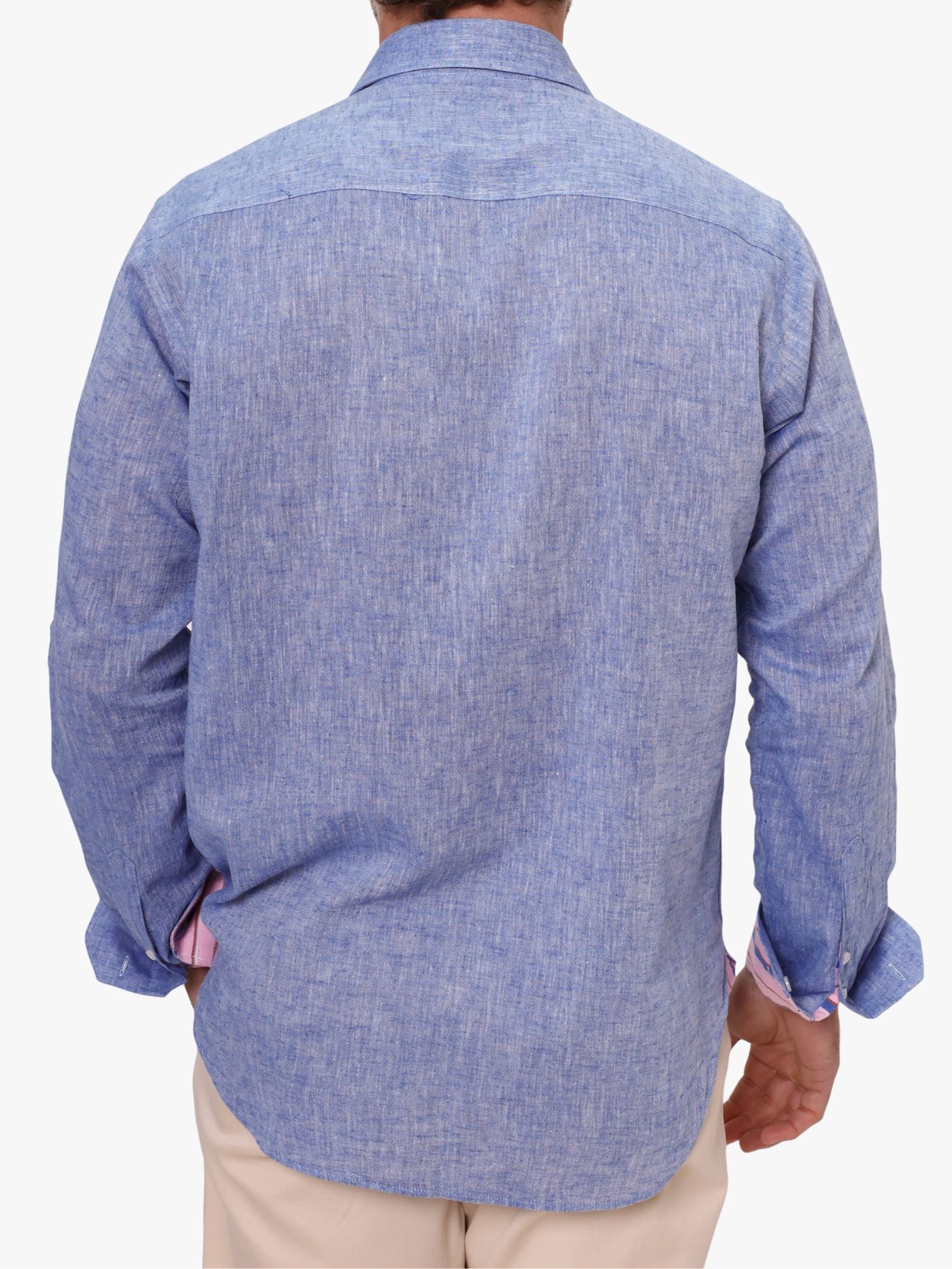 Mida Blue Linen Shirt by Koy Clothing