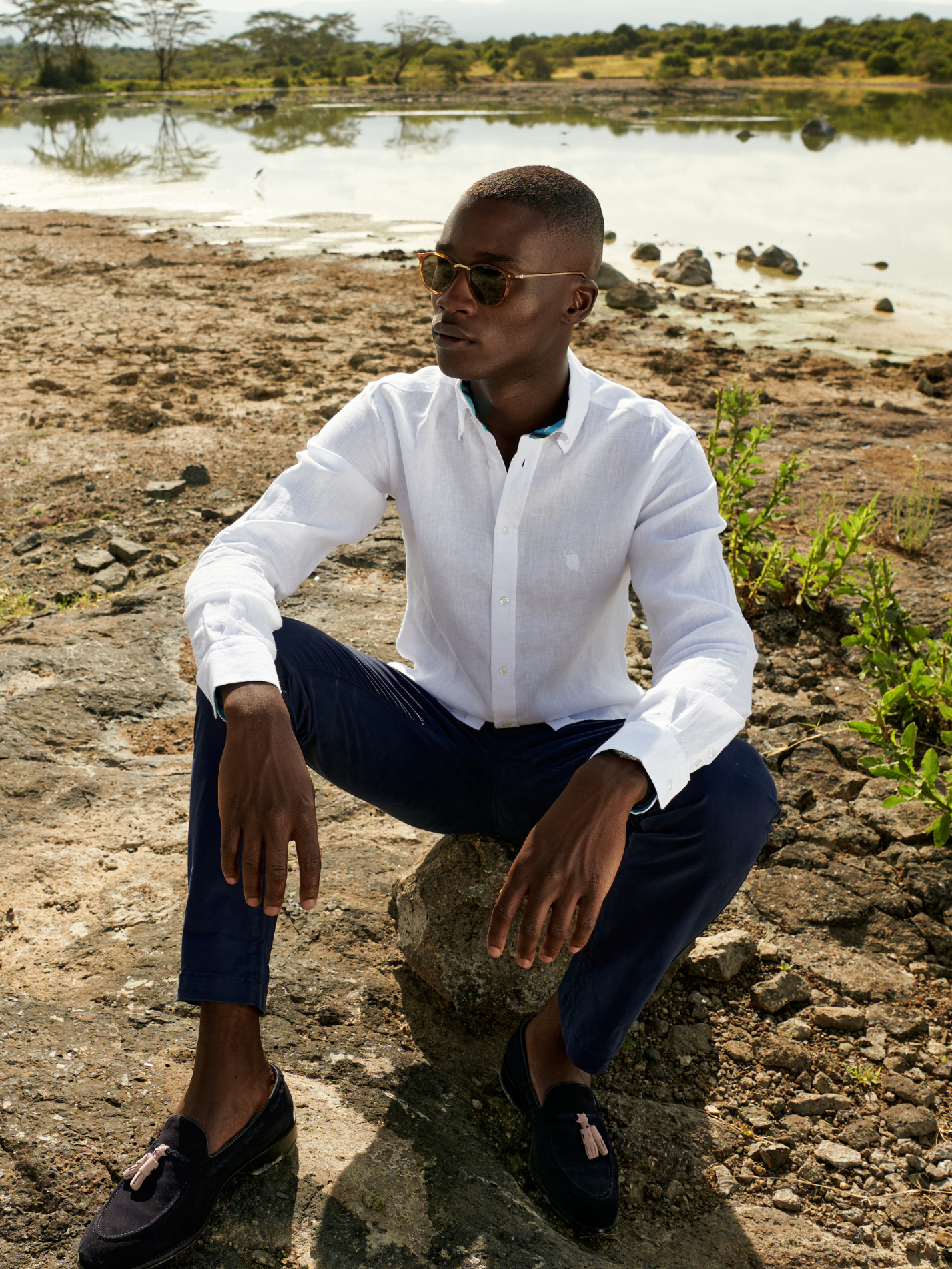 Classic White Linen Shirt