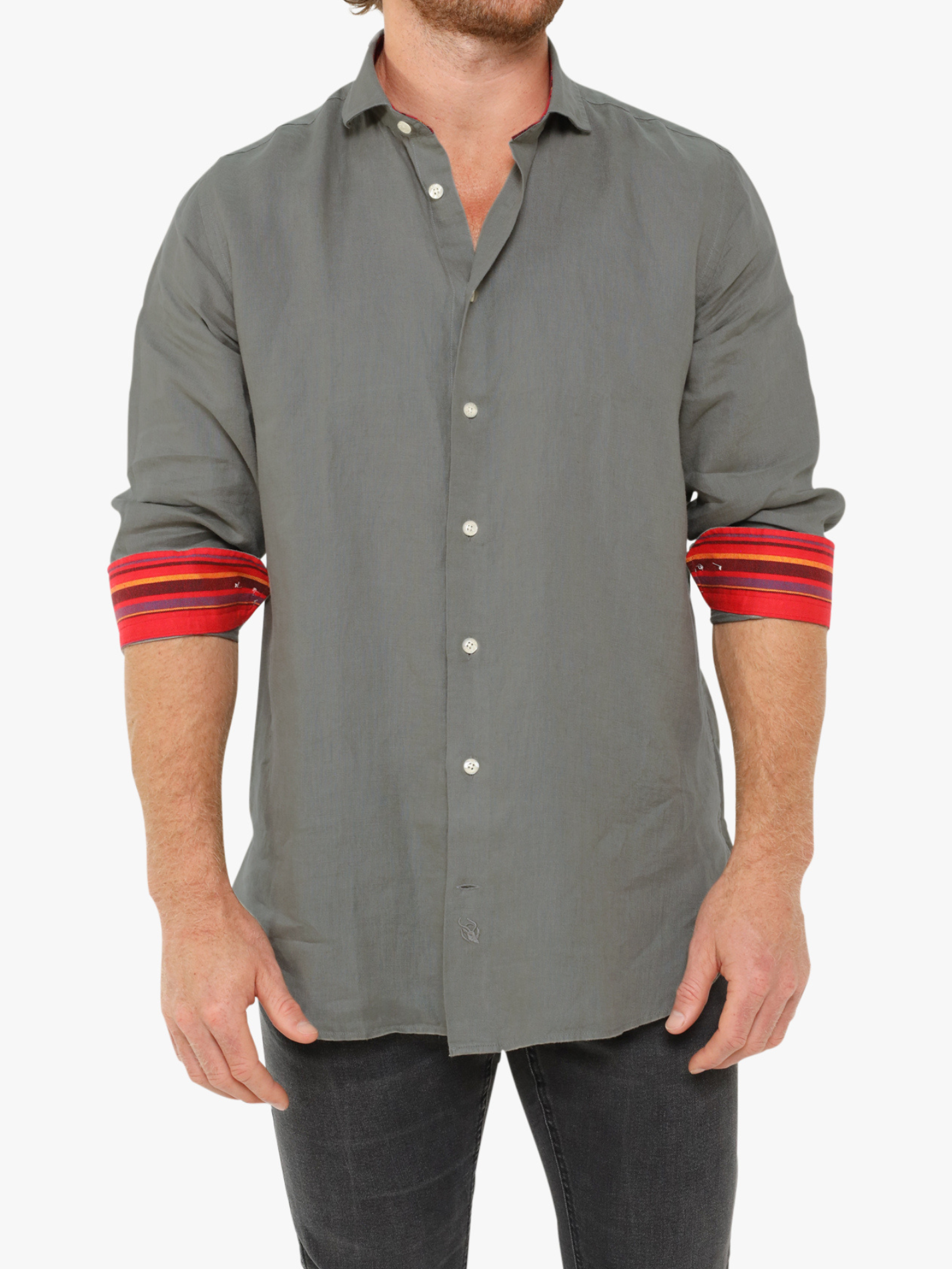 Mara Khaki Linen Shirt