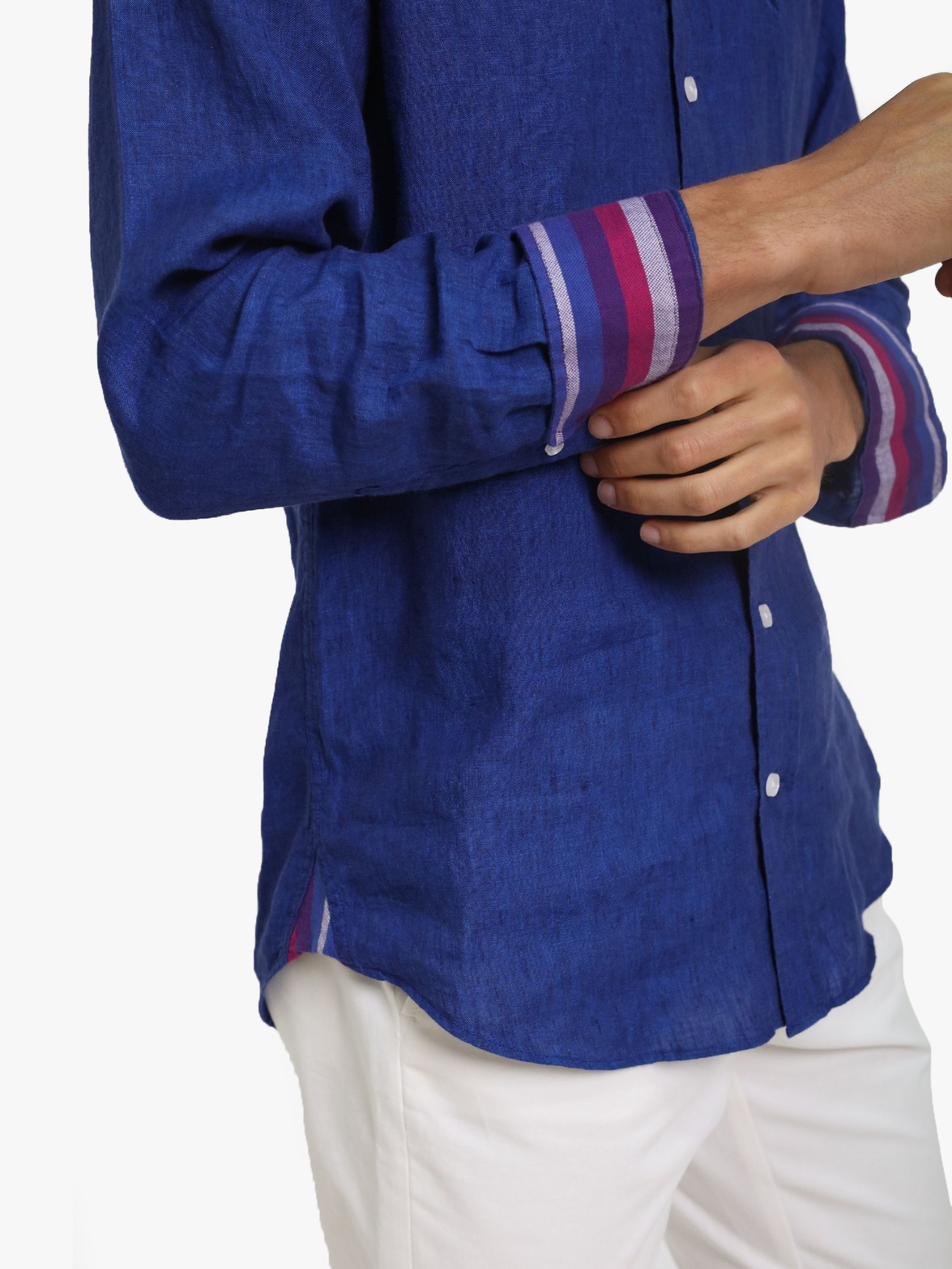 Navy Linen Shirt