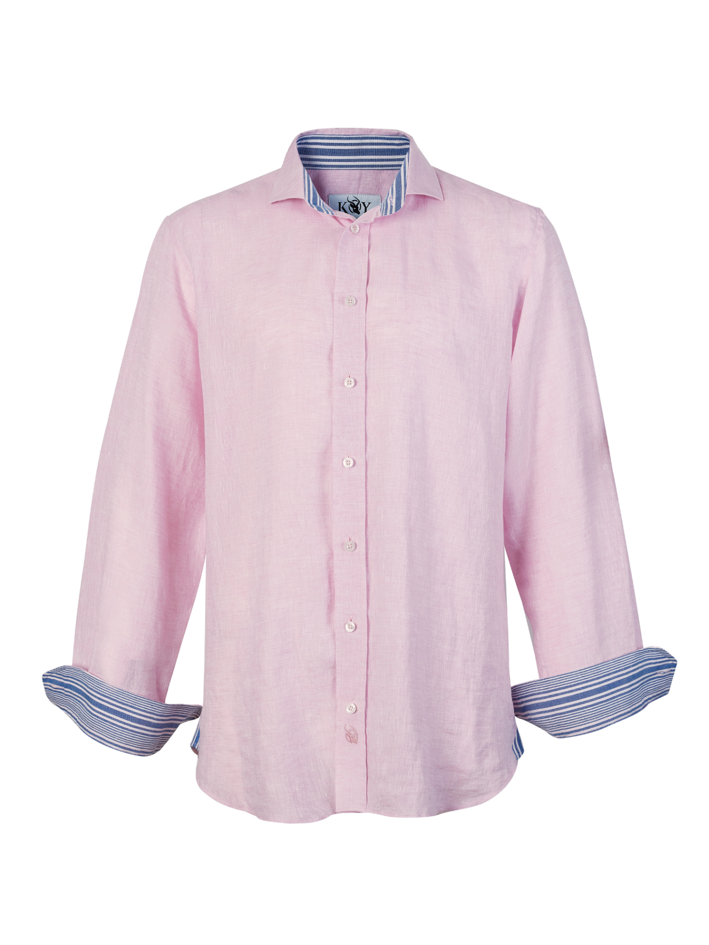 Flamingo Pink Linen Shirt