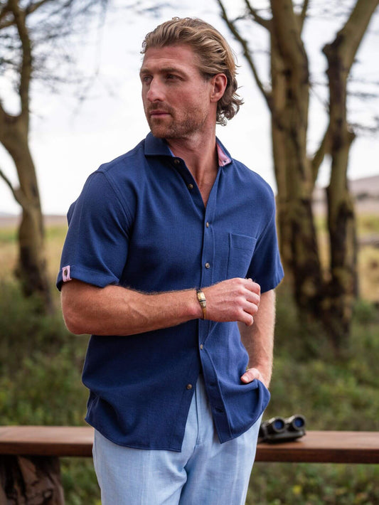 Navy Air Weave Shirt