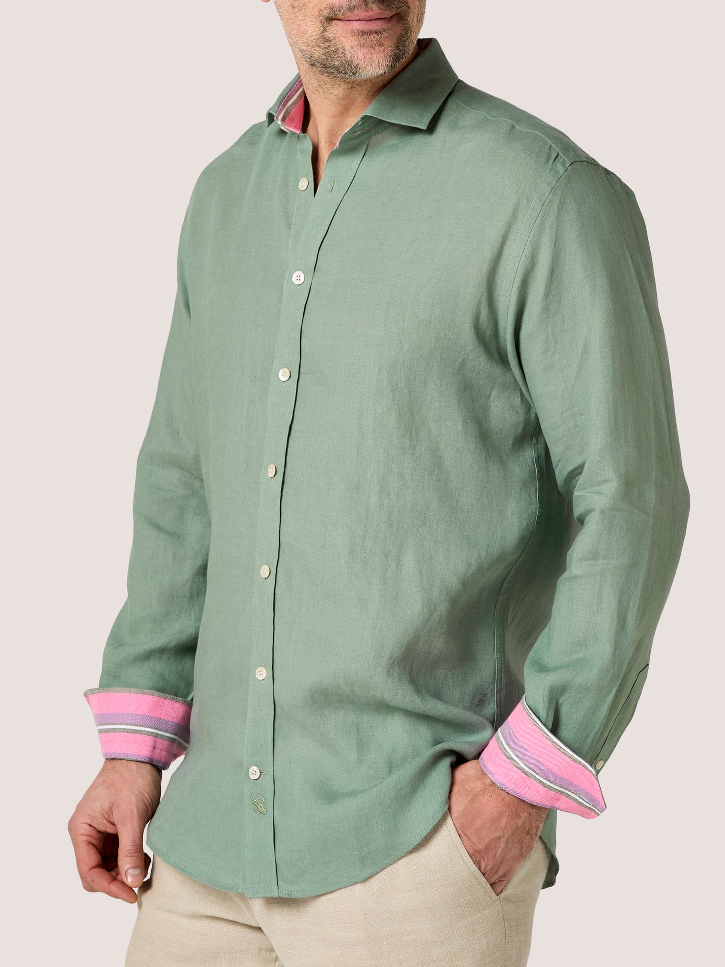Sage Linen Shirt
