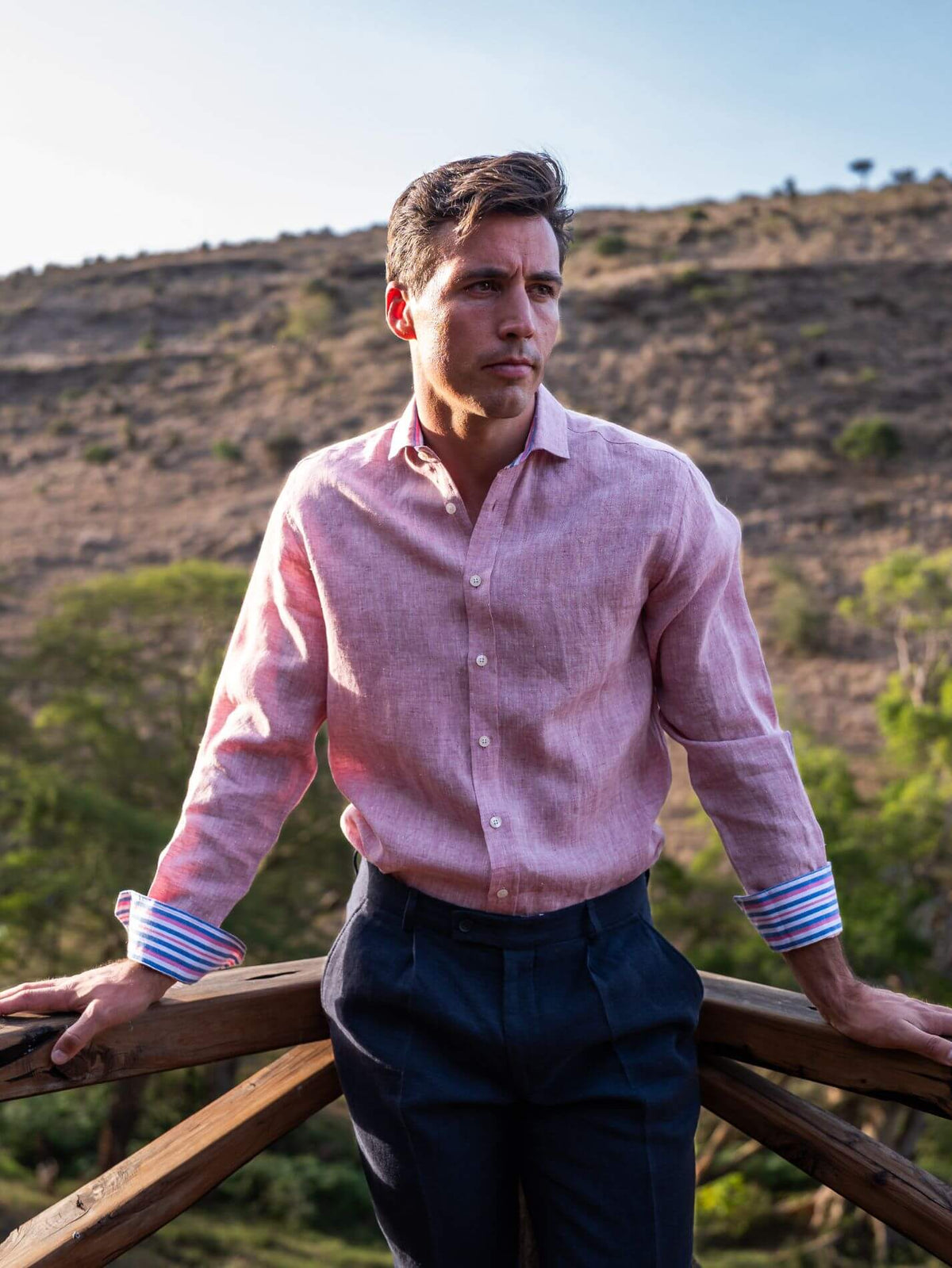 Dusty Pink Linen Shirt