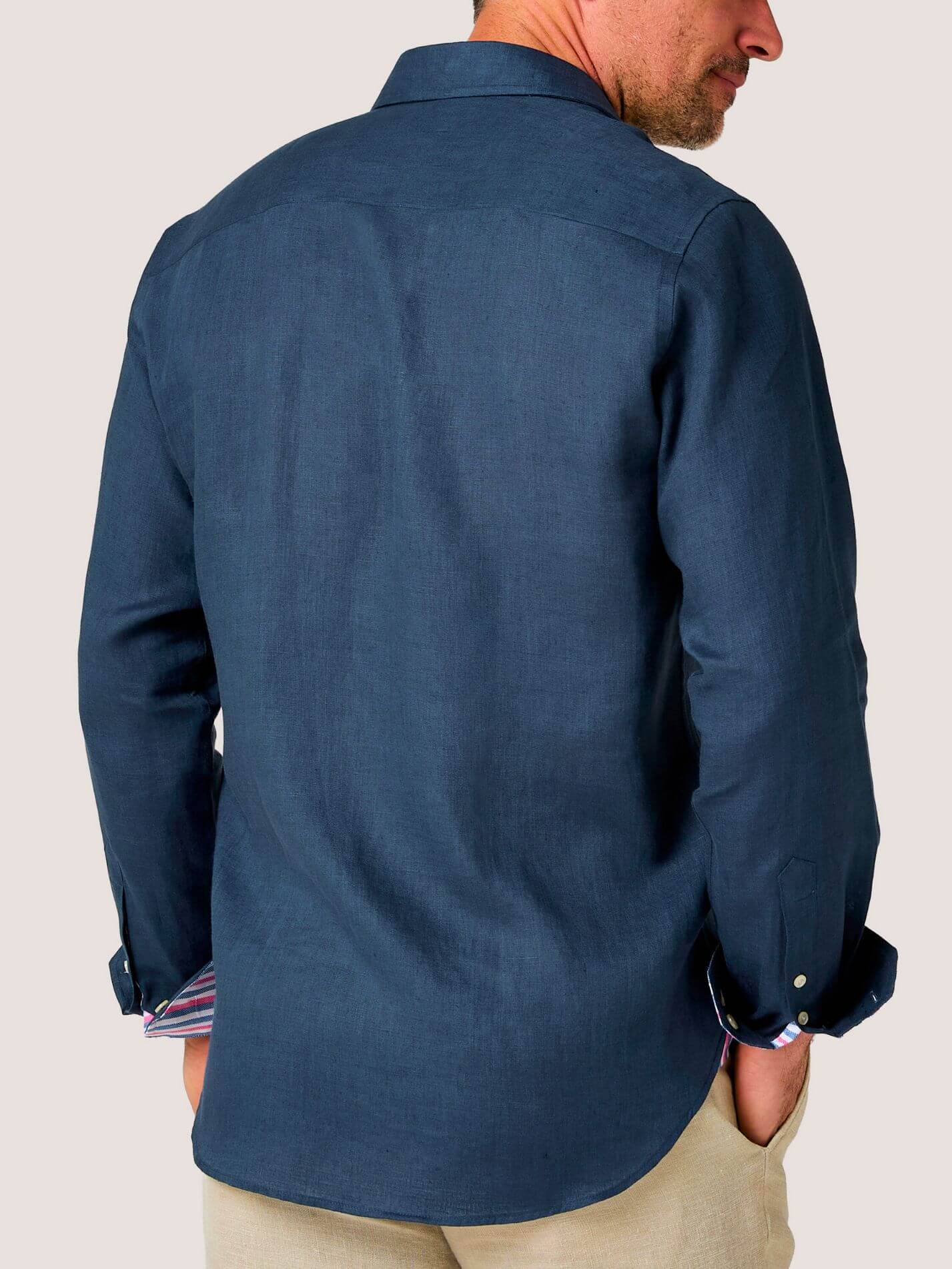 Deep Navy Linen Shirt